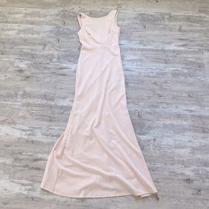 LULUS Drape Back Trumpet Gown